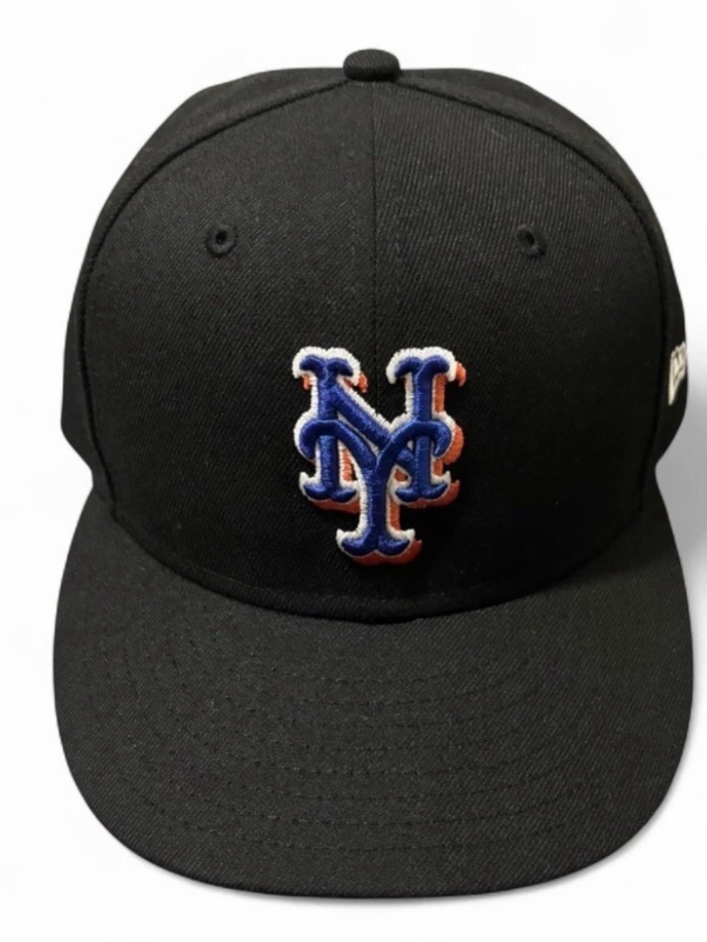 New York Mets New Era Alternate On-Field Fitted Hat Ball Cap 7 1/2 - MINT